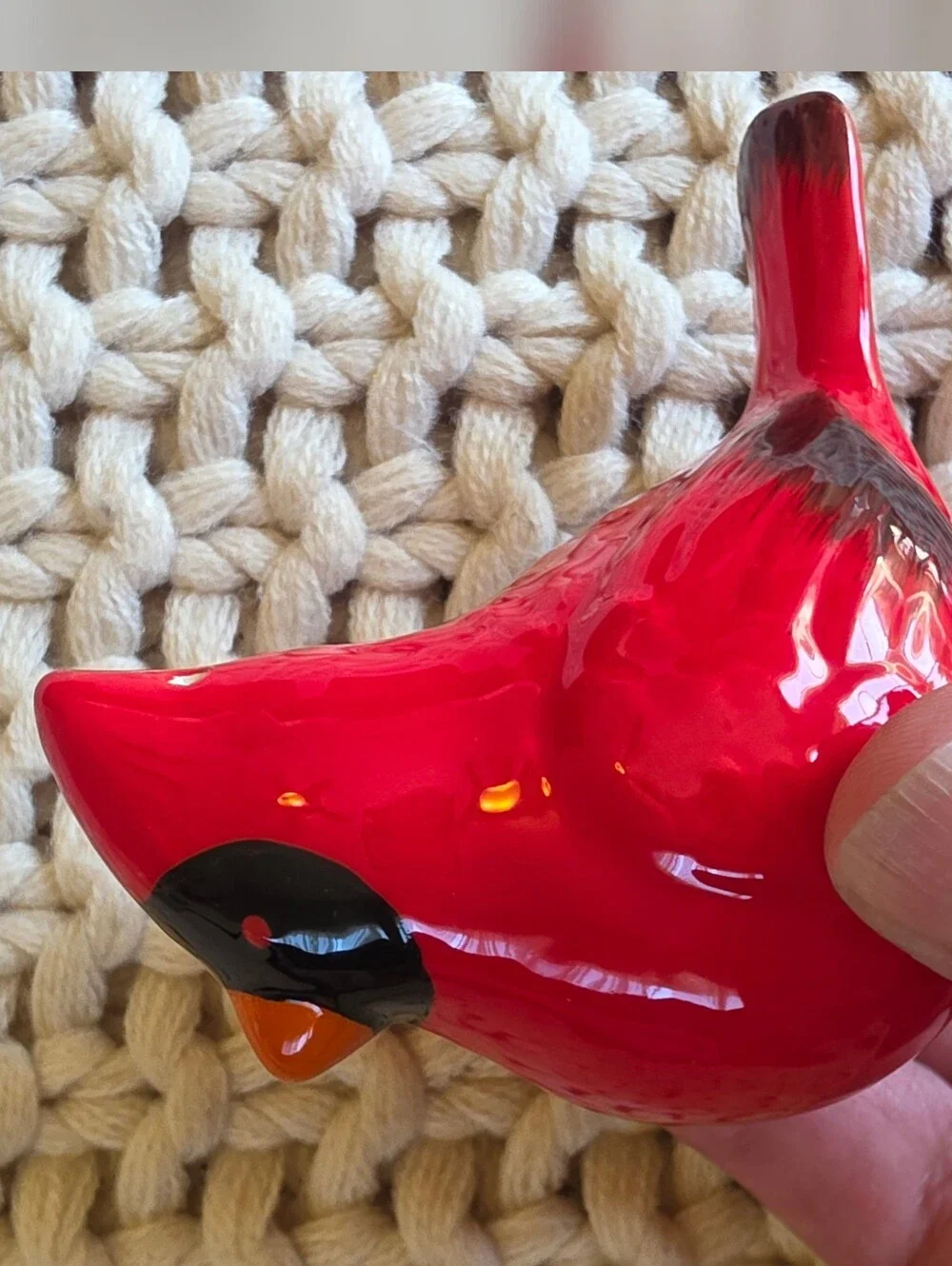 Hallmark Ceramic Cardinal Couple Salt and Pepper Shakers Set